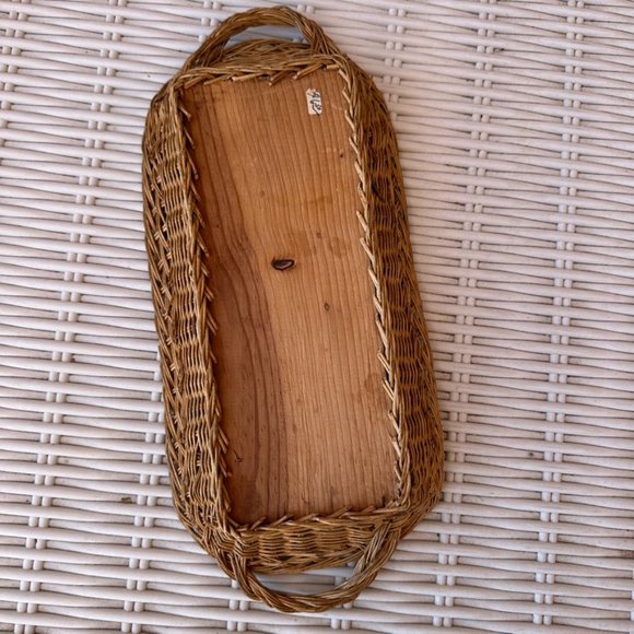 Beautiful Vintage1940's Mexican feather art bird rattan basket wall decor - Picture 4 of 6